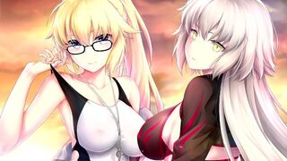 A saint and a sinner engage in intense, passionate action