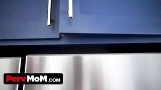 The mischievous boy asks his stepmom to help him with a personal problem