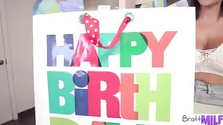 Horny stepson gets his big-titted stepmom Victoria June’s birthday gift