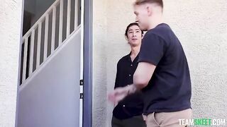 Two girls share a big cock in an intense FFM scene