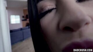Two nimble girls are waiting for a reward in a threesome