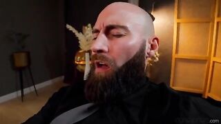 Girl makes a blowjob gently and skillfully