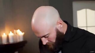 Girl makes a blowjob gently and skillfully