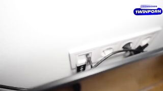 The handyman gets a messy cumshot from the sex-obsessed wife