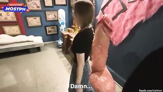 A cute and shy student got fucked by a huge dick