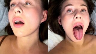 Faking an orgasm with eye rolling, I succeeded in not cumming