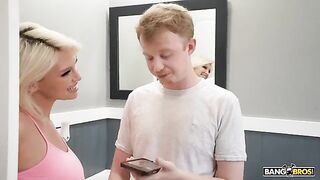 A mom can spoil her son in every way, especially intimately