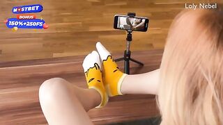 I decided to make a footjob video