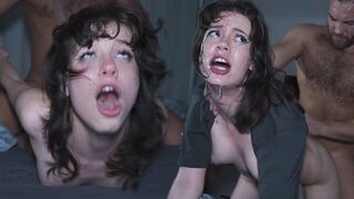 A woman with a wide mouth is begging for it rough