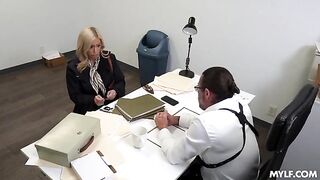 The boss doesn’t mind my marriage, but he still fucks me hard
