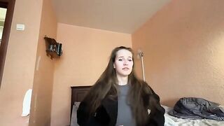 A guy filmed his huge cock with a red-haired beauty for the first time
