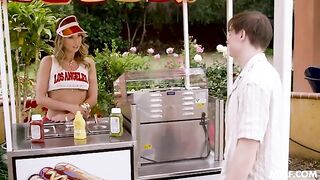 The guy tried to fuck the blonde in every hole, but it was not easy