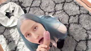 This cute teen will do anything to reach orgasm