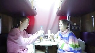 A young person got a good look in the compartment, experiencing rough intimacy