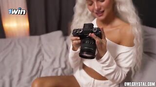 A girl felt a real cock for the first time in her hand