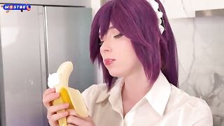 She's an anime girl, so she gets fucked like one too