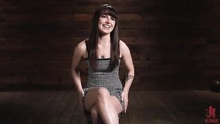 There's pleasure in binding - a great BDSM video with a hot brunette