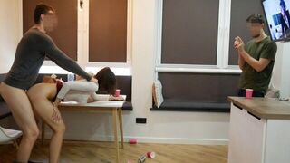 A man taught his girlfriend to bend her body in an intimate way
