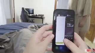 The stepson was distracted, so the stepmom decided to use her skills