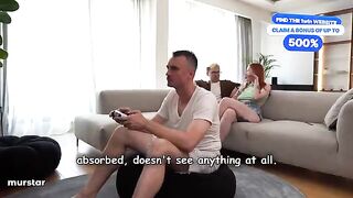 If you talk, your stepmom will make you cum in mouth