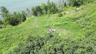 Instead of a picnic, they decided to have a different outdoor experience