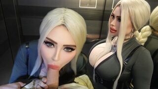 Elevators are made for quick sex breaks