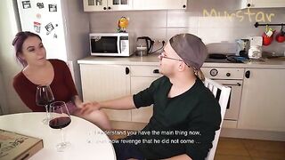 She appreciated the surprise in the kitchen, it was a great pleasure