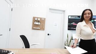 A surprise awaited the office secretary, and it was a pleasant one