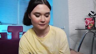 The couple gets a little too close on camera, it seems