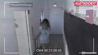 Hot brunette maid with huge ass Chloe Lamour gets fucked hard in anal by horny hostel guy