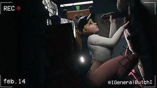 Vanessa gets fucked in the office at Freddy Fazbear Mega Pizzaplex