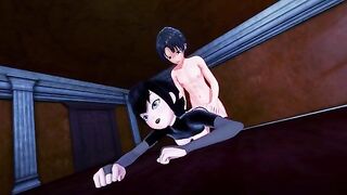 Mavis Dracula gets scared and fucked in this hot Hotel Transylvania hentai scene