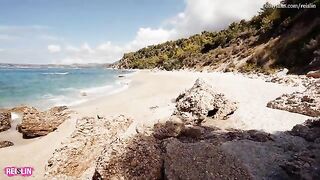Beach sex with Reislin, the stunning Latvian model, is always hot
