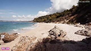 Beach sex with Reislin, the stunning Latvian model, is always hot