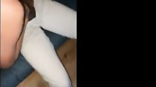 Hot amateur wife enjoys BBC after party, her husband films