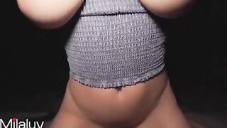 Milaluv 4K 60fps - Bouncing big natural boobs sex in the neighborhood