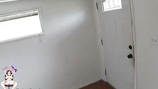 A desperate squatter offered the owner her cunt to fuck