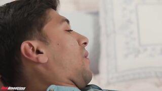 A man's cock brings happiness to a pretty bae
