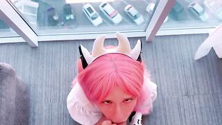 You have to wait for my cum before you can swallow!