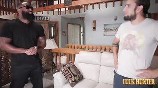 A man is fucking his wife on the couch, she loves it