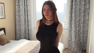 Will you find a surprise under my dress? A thrilling question that sets the stage for an intense encounter