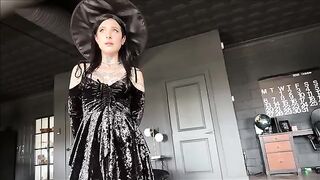 Sexy brunette with sexy legs, giving foot pleasure and more