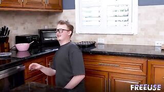 It's not easy to get off a guy's cock, even for blondes