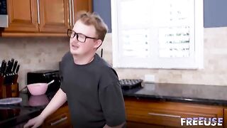 It's not easy to get off a guy's cock, even for blondes