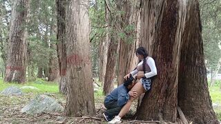 A beautiful woman would agree to sex in the jungle