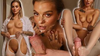 A bundle of different fetishes in one hot act