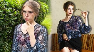 Serious in appearance, but capable of many things - this student isn't what she seems
