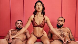 Guys fucked by two hands at the same time
