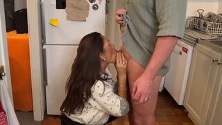 A husband and wife have ice cream and engage in passionate, hot sex