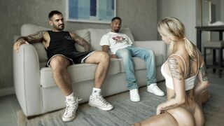 A vixen gets her pussy stretched by a BBC in an intense scene
